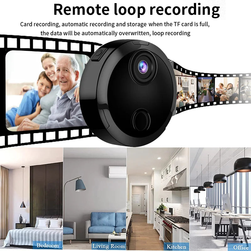 1080P HD Mini Camera Night Vision Remote Monitoring Security Surveillance